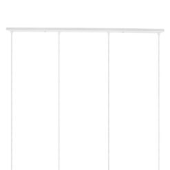 DIY Ροζέτα Φωτιστικού Λευκή Ορθογώνια 1200x50mm με 4 Τρύπες GloboStar 90825