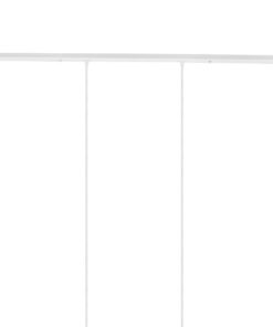 DIY Ροζέτα Φωτιστικού Λευκή Ορθογώνια 1200x50mm με 4 Τρύπες GloboStar 90825