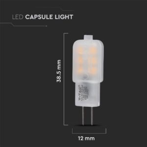 LED Λάμπα G4 1.5W V-TAC PRO Samsung Chip 300° 12V 100lm Φυσικό Λευκό 4000K – 241