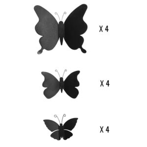 Black Butterflies 3D πολυπροπυλενίου Ango – 24002