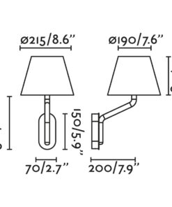 Faro Barcelona ETERNA Επιτοίχιο Φωτιστικό Χρωμίου- Μπεζ Χρώματος με Δεξί Αναγνώστη – 24006-11