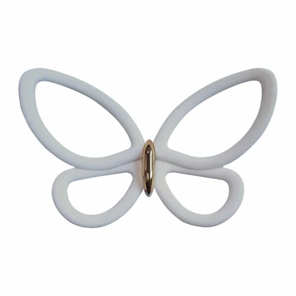 White Metal Butterflies 3D μεταλλικές Ango – 24006