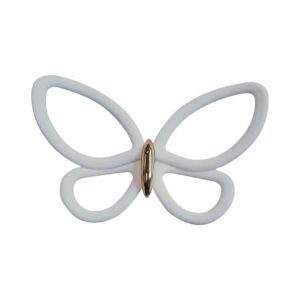 White Metal Butterflies 3D μεταλλικές Ango – 24006