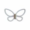 White Metal Butterflies 3D μεταλλικές Ango – 24006