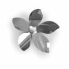 Silver Flowers 3D πολυπροπυλενίου Ango – 24017