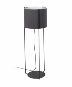 ΦΩΤΙΣΤΙΚΟ ΔΑΠΕΔΟΥ DRUM ΓΚΡΙΖΟ ΜΑΥΡΟ      FARO – 24023-34