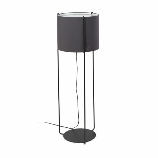 ΦΩΤΙΣΤΙΚΟ ΔΑΠΕΔΟΥ DRUM ΓΚΡΙΖΟ ΜΑΥΡΟ FARO – 24023-34