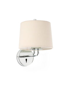 Faro Barcelona MONTREAL Επιτοίχιο Φωτιστικό, Χρωμίου-Λευκού Χρώματος – 24031-02