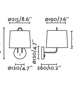 Faro Barcelona MONTREAL Επιτοίχιο Φωτιστικό Μαύρου Χρώματος 24031-03