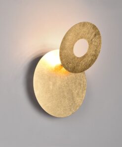 Επιτοίχιο Φωτιστικό LEANO Trio Lighting LED 6W 560lm 3000K Περιστρεφόμενο Χρυσό – 240310179