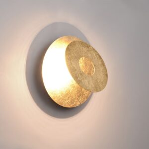 Επιτοίχιο Φωτιστικό LEANO Trio Lighting LED 6W 560lm 3000K Περιστρεφόμενο Χρυσό – 240310179