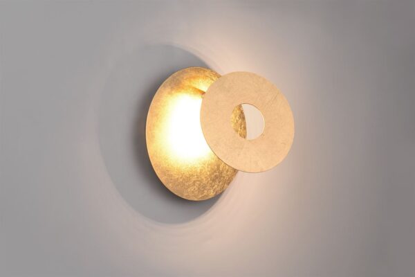 Επιτοίχιο Φωτιστικό LEANO Trio Lighting LED 6W 560lm 3000K Περιστρεφόμενο Χρυσό – 240310179