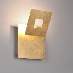 Επιτοίχιο Φωτιστικό LEANO Trio Lighting LED 6W 560lm 3000K Περιστρεφόμενο Χρυσό – 240319179