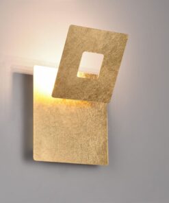 Επιτοίχιο Φωτιστικό LEANO Trio Lighting LED 6W 560lm 3000K Περιστρεφόμενο Χρυσό – 240319179