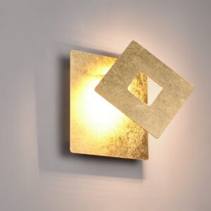 Επιτοίχιο Φωτιστικό LEANO Trio Lighting LED 6W 560lm 3000K Περιστρεφόμενο Χρυσό – 240319179