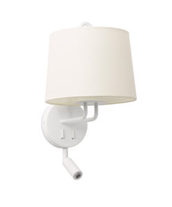 Faro Barcelona MONTREAL Επιτοίχιο Φωτιστικό Λευκού Χρώματος , με LED Αναγνώστη – 24032-01