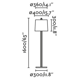 Faro Barcelona MONTREAL Επιδαπέδιο Φωτιστικό, Λευκού Χρώματος – 24036-07