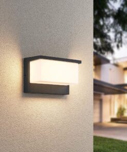 Απλίκα Τοίχου Ανθρακί NESTOS LED 13W 1300lm 3000K IP54 Trio Lighting – 240960142