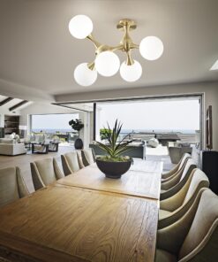 IDEAL LUX Φωτιστικό Οροφής NODI 5xE14 Χρυσού Χρώματος – 241050