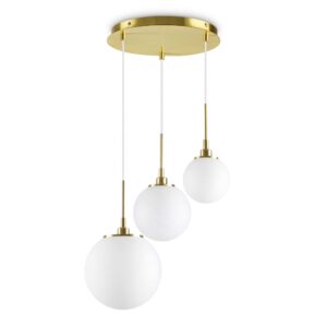 IDEAL LUX Κρεμαστό Φωτιστικό Οροφής GRAPE 3xG9 Λευκού Χρώματος  – 241340