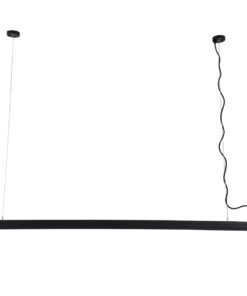 GloboStar® OFFICE 61025-P Γραμμικό Κρεμαστό Φωτιστικό Linear LED 18W 2170lm 120° AC 220-240V Μ120 x Π2 x Υ4cm Θερμό Λευκό 2700K – Μαύρο – 3 Years Warranty