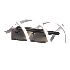 Φωτιστικό Τοίχου Trio Lighting SEQUENCE , 22W · 2800lm, 2300+3000+4000K Βουρτσισμένο Αλουμίνιο Αλουμίνιο, Step Dimmable, Χρώματα Ρυθμιζόμενα στο Φωτιστικό – 241810205