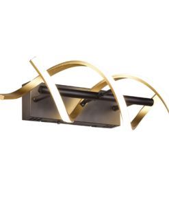 Φωτιστικό Τοίχου Trio Lighting SEQUENCE , 22W · 2800lm, 2300+3000+4000K Ορείχαλκος Ματ Αλουμίνιο, Step Dimmable, Χρώματα Ρυθμιζόμενα στο Φωτιστικό – 241810208