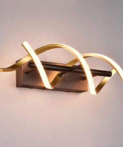 Φωτιστικό Τοίχου Trio Lighting SEQUENCE , 22W · 2800lm, 2300+3000+4000K Ορείχαλκος Ματ Αλουμίνιο, Step Dimmable, Χρώματα Ρυθμιζόμενα στο Φωτιστικό – 241810208