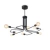 IDEAL LUX Κρεμαστό Φωτιστικό TRIUMPH 8xE27 Μαύρου Χρώματος – 242347