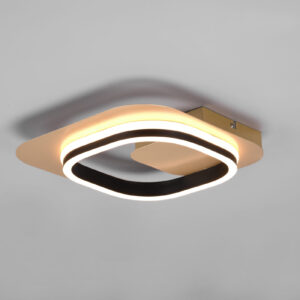 Φωτιστικό Τοίχου Trio Lighting LUGO , 12W · 1450lm, 3000K Schwarz-Gold Μεταλλικό, Step Dimmable – 242910180