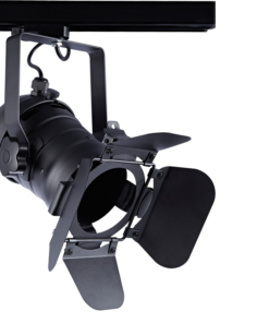 Μαύρο Σποτ Ράγας Τριφασικό Track Light Ατσάλι 1xE27 PAR30 4 Καλωδίων ACA – 242TLB4W