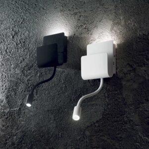 IDEAL LUX Φωτιστικό Τοίχου με Αναγνώστη PROBE LED 9W 3000K Λευκού Χρώματος – 243160