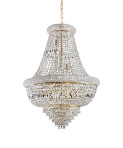 IDEAL LUX Κρεμαστό Φωτιστικό DUBAI 24xE14 Χρυσού Χρώματος – 243528