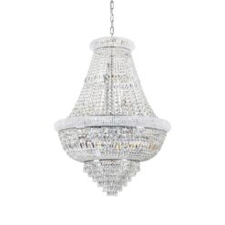 IDEAL LUX Κρεμαστό Φωτιστικό  DUBAI 24xE14 Χρωμίου – 243597