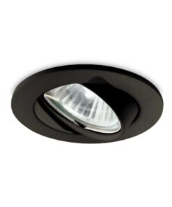 IDEAL LUX Χωνευτό Φωτιστικό Οροφής SWING 1xGU10 Μαύρου Χρώματος – 243825