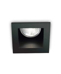 IDEAL LUX Χωνευτό Φωτιστικό FUNKY 1xGU10 Μαύρου Χρώματος – 243849