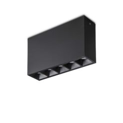 IDEAL LUX Πλαφονιέρα Οροφής LIKA LED 12W 3000K Μαύρου Χρώματος – 248530