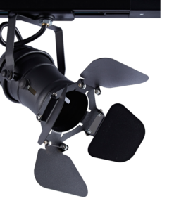 Μαύρο Σποτ Ράγας Μονοφασικό Track Light Ατσάλι 1xGU10 2 Καλωδίων ACA – 244TLB2W