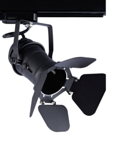 Μαύρο Σποτ Ράγας Τριφασικό Track Light Ατσάλι GU10 4 Καλωδίων ACA – 244TLB4W