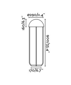 Faro Barcelona JELLYFISH Επιδαπέδιο Φωτιστικό, Μαύρου- Χρυσού Χρώματος LED 6W 3000K – 24521