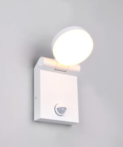 Απλίκα Τοίχου Περιστρεφόμενη Λευκή Ματ ADOUR με Αισθητήρα Κίνησης LED 7.5W 750lm CCT IP44 Trio Lighting – 245569131