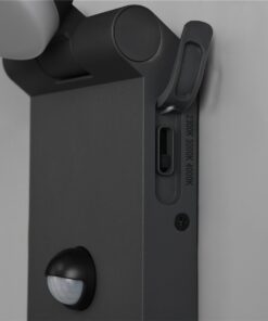 Απλίκα Τοίχου Περιστρεφόμενη Ανθρακί ADOUR με Αισθητήρα Κίνησης LED 7.5W 750lm CCT IP44 Trio Lighting – 245569142