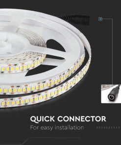 LED Ταινία 17W V-TAC Dimmable 1700lm/m Θερμό 3000K 5 Μέτρα – 212461