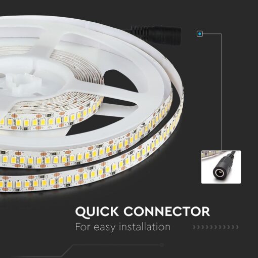 LED Ταινία 17W V-TAC Dimmable 1700lm/m Θερμό 3000K 5 Μέτρα – 212461