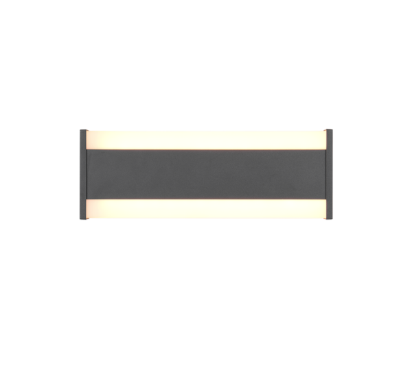 Απλίκα Τοίχου Ανθρακί 30cm DAWSON LED 7W 800lm CCT IP54 Trio Lighting – 246360142