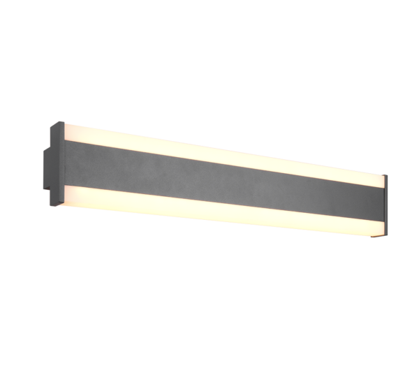 Απλίκα Τοίχου Ανθρακί 60cm DAWSON LED 8W 900lm CCT IP54 Trio Lighting - 246360242