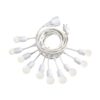 IDEAL LUX Αδιάβροχη Γιρλάντα Καλώδιο Κήπου 6,05m FIESTA 10xE27 IP44 Λευκού Χρώματος – 246802