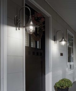 IDEAL LUX Απλίκα Τοίχου CIMA 1xE27 IP43 Καφέ Χρώματος – 246826