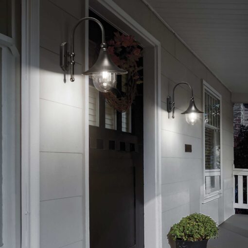 IDEAL LUX Απλίκα Τοίχου CIMA 1xE27 IP43 Χρώματος Ανθρακί – 246819