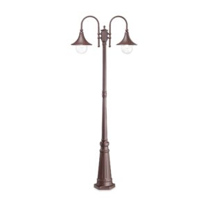 IDEAL LUX Φωτιστικό Δαπέδου Κήπου CIMA 2xE27 2,16m Καφέ Χρώματος – 246840
